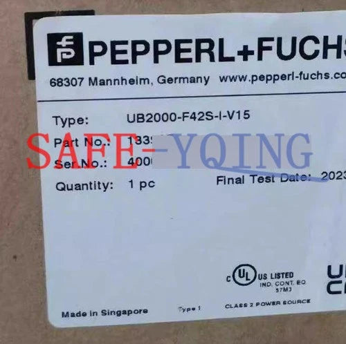 1PCS New Pepperl+Fuchs Ultrasonic sensor UB2000-F42S-I-V15