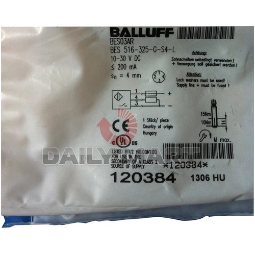 New Balluff BES 516-325-G-S4-L Inductive Sensor BES516325GS4L 3-Wire DC PNP M12
