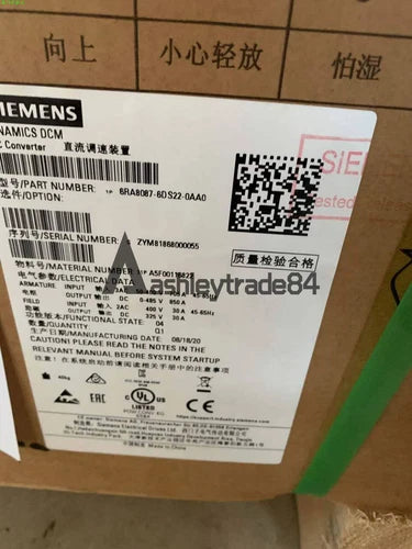 1PC NEW SIEMENS DC Speed Controller 6RA8087-6DS22-0AA0