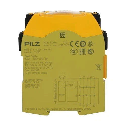 751107 New Sealed Pilz Pnoz S7, 751107, Safety Relay