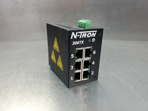 N-TRON 306TX-N 10-30V 0.5A 6-Slot Ethernet Switch.                          3D-6