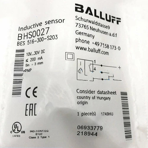 1PC New BALLUFF BES 516-300-S203 Proximity Sensor