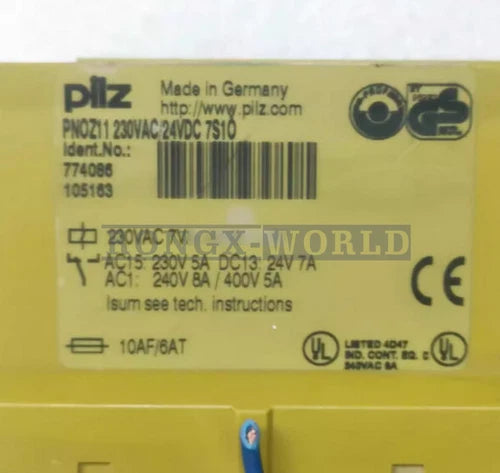 1PCS PILZ 774086 PNOZ 11 Safety Relay used