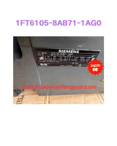 1FT6105-8AB71-1AG0 Used SIMOTICS S synchronous servo motor 1FT6 50 Nm 100K