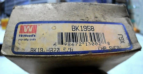 T.B. WOODS ALTRA BK1958 FHP SHEAVE V-BELT PULLEY W/ KEYWAY 5/8