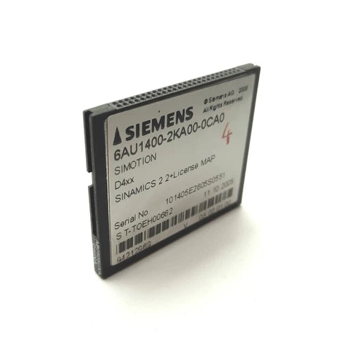 SIEMENS 6AU1400-2KA00-0CA0 Compact Flash Card SIMOTION SINAMIC V2.2 MAP License