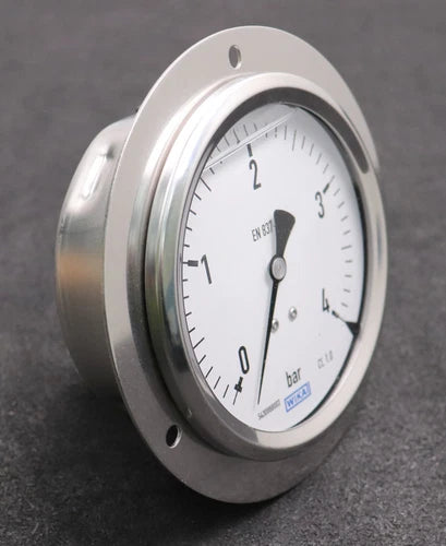 WIKA Glycerin Einbaumanometer 0-4bar G1/2B Art.No. MSE 4100 GLY CR ? 100mm