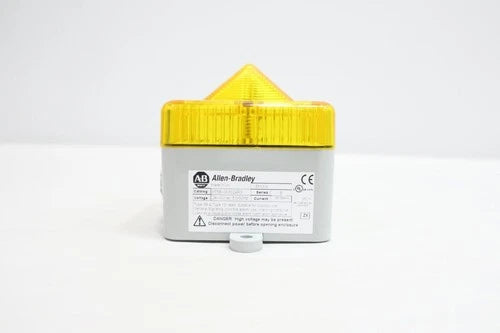 Allen Bradley 855B-GMS24R8 Yellow Square Strobe Light Module 24v-dc