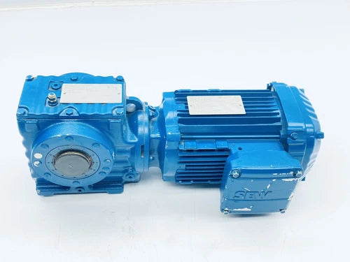 SEW-EURODRIVE SA57/T DRN80M4/DH GEARMOTOR 29:1 RATIO 1751RPM 230/460V 1HP