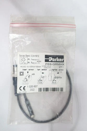 Parker P8S-GRMHX Reed Sensor 10-120v-ac/dc