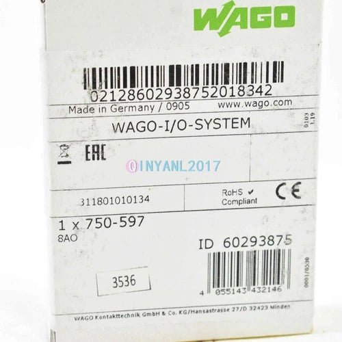 1pcs Wago module 750-597 New