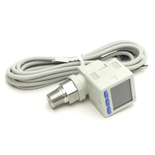 SMC ZSE20CF-T-P-N02L-W Pressure Switch, -100 to 100kPa, 2 PNP, 12-24VDC 35mA