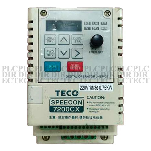 USED Teco JNTSBDBA0001JK Inverter 220v 0.75kw