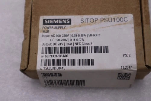 NEW OPEN BOX SIEMENS 6EP1331-5BA00 Power Supply STOCK H1373A
Opens in a new window or tab