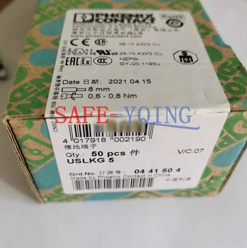 New 50PC Phoenix Contact USLKG 5 0441504 Screw type grounding terminal