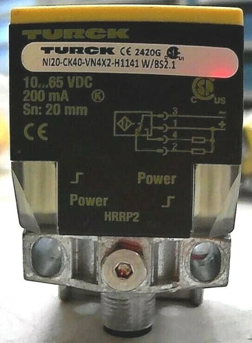 TURCK NI20-CK40-VN4X2-H1141 INDUCTIVE SENSOR & BRACKET 10-65VDC 200MA SN20MM *FS