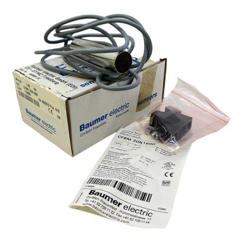 Baumer CFBM20N1600 Kapazitiver Sensor119699 IP65 50Hz 10 ¡­ 30V DC 200mA B¨¹ndig