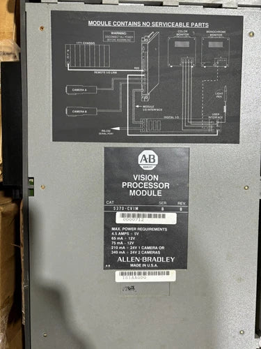 USED ALLEN BRADLEY 5370-CVIM PROCESSOR MODULE SER.B REV.B 5370CVIM