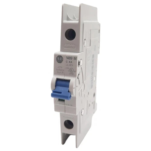 Allen Bradley 1489-M1C040 Circuit Breaker, 1-Pole C-Curve, 277VAC 4A, DIN Rail