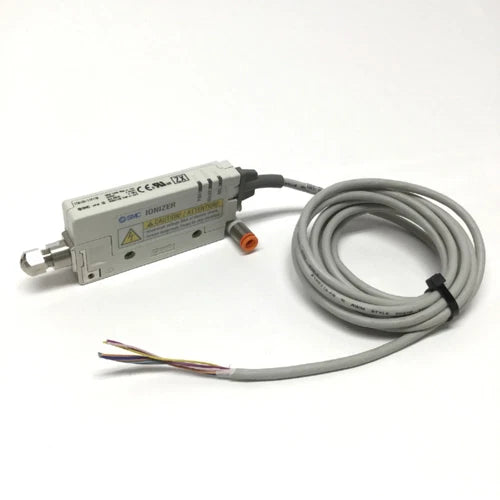 SMC IZN10E-11P17 Air Ionizer Body, 24VDC, PNP, 2.5kVAC w/Flat Diffusion Nozzle