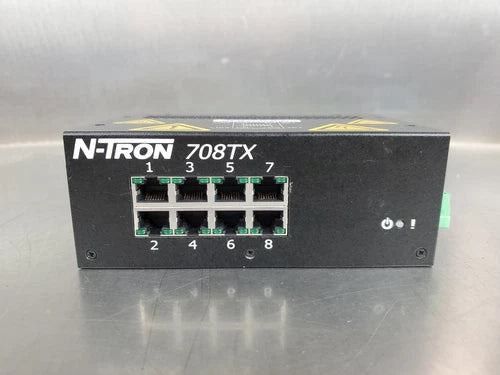 N-Tron 708TX Managed Ethernet Switch, 8-Port, 10/100Mbps.                  3D-43