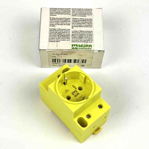 MURR Elektronik 67950 Steckdose 16A 250V gelb Tragschienenmontage, unused/OVP