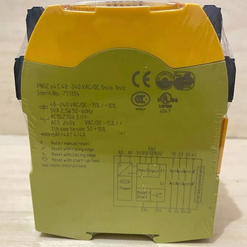 751134 New Sealed Pilz Pnoz S4 C 48-240 VAC/DC Power Supply 751134