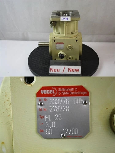 Vogel ML 23 R¨¦ducteur Engrenage Conique Traduction I=3 ENGRENAGE ? ANGLE