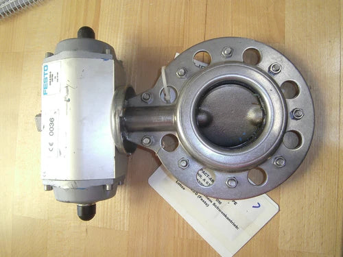 Absperrklappe Edelstahl Von Lohse DN 80 Typ.CKP EPDM mit Festo  Schwenkantrieb