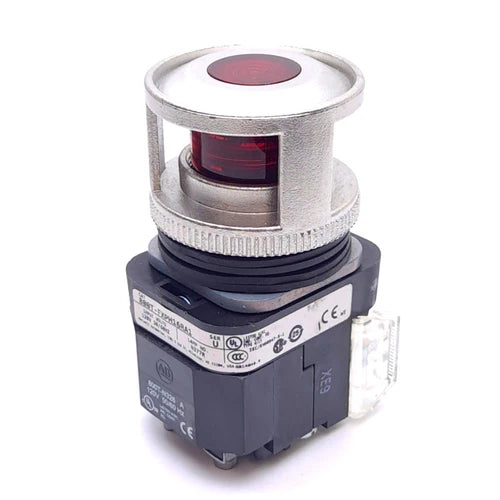 Allen Bradley 800T-FXPH16RA1 Push/Pull E-Stop Switch w/ Guard, ?30mm, 1NCLB 1NO