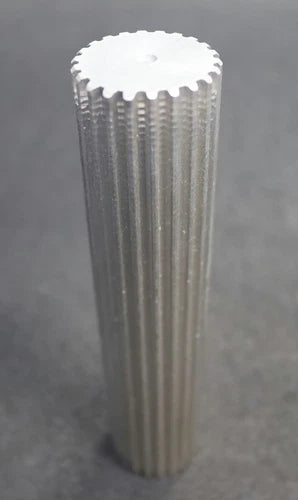 Aluminium Zahnwelle T5-22 Profil: T5 - 22 Z?hne Gesamtl?nge verzahnt 160mm