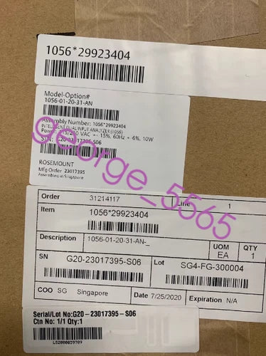 1PCS ROSEMOUNT Analyzer 1056-01-20-31-AN brand new fedex or DHL