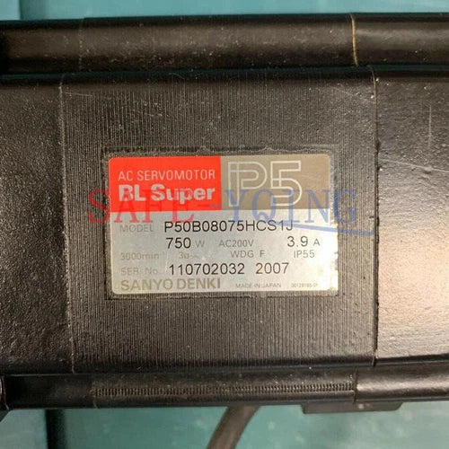 ONE SANYO DENKI P50B08075HCS1J AC SERVOMOTOR Used