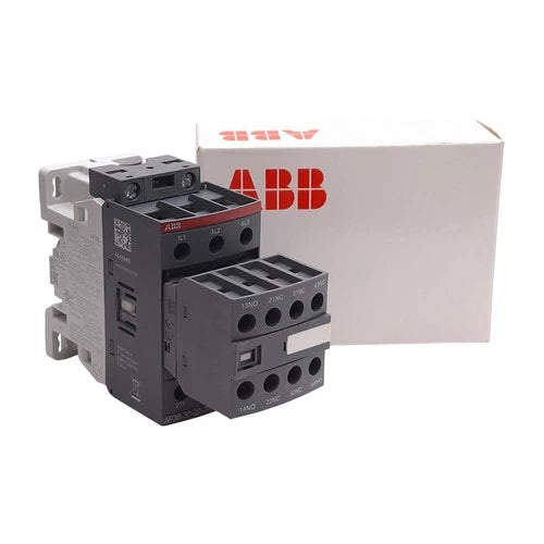 ABB AF38-30-22-13 Contactor 3P 2NO+2NC Aux, 18.5kW @ 400VAC 38A, 100-250VDC Coil