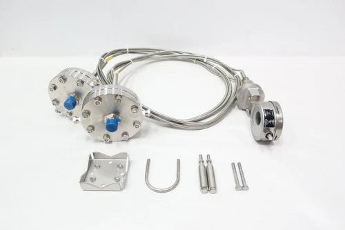 Wika 732.51 Differential Pressure Gauge Assembly With Diaphragm Seals 0-8psi