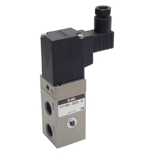 SMC VY1100-202N-N Solenoid Valve, 0.9MPa, 3-Port 1/4in NPT, 4-20mA 24VDC Coil