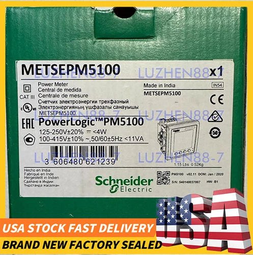 Schneider Electric METSEPM5100 PowerLogic PM5100 Power Meter New Sealed
Opens in a new window or tab