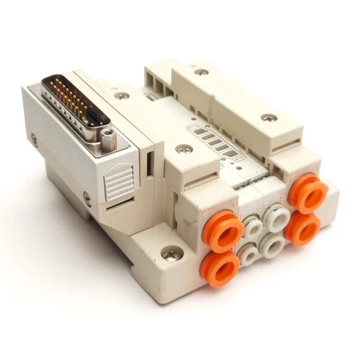 SMC SS5V1-16FD1-02B-N7 Cassette Base Manifold 2-Stations, 25-Pin D-Sub Connector