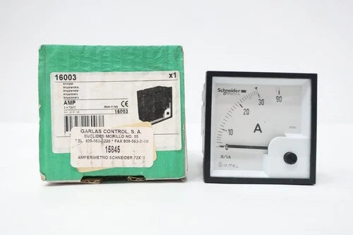 Schneider 16003 Ammeter 0-90a Amp