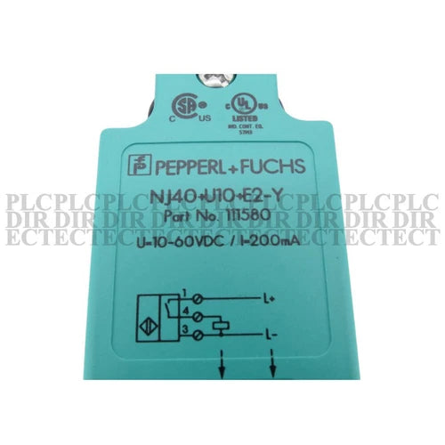 New PEPPERL+FUCHS NJ40+U10+E2-Y Proximity Switch Sensor