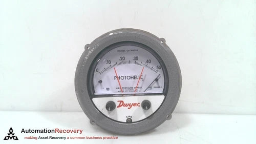 DWYER 3000MR-0 PHOTOGENIC PRESSURE GAUGE #324413