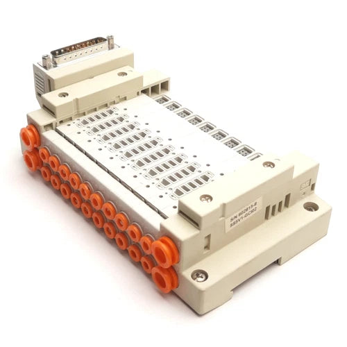 SMC SS5V1-16FD1-10-C4-D0 Cassette Base Manifold, 10 Stations, D-Sub Connector