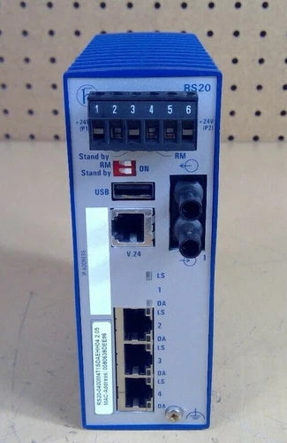 Hirschmann RS20 Rail Switch RS20-0400M4T1SDAEHH04.2.05                        3H