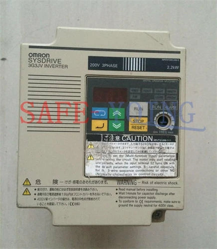 Used 1pc Omron inverter 3G3JV-A2022 2.2KW 220V Tested