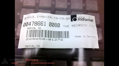 REXROTH INDRAMAT BTM13.1-NN-TA-TA-TA-BA-BA-2EA CONTROLLER, NEW* #192048