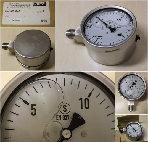 WIKA-Rohrfeder-Manometer 233.30.100 - 16bar - G1/2