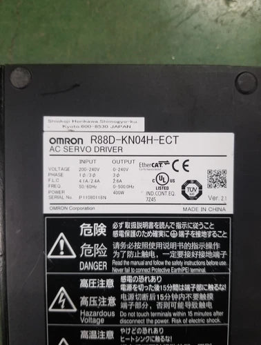 1PCS Used OMRON R88D-KN04H-ECT AC SERVO DRIVER 400W