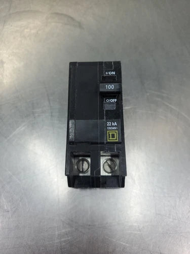 Square D QOB2100VH Plug-In Circuit Breaker, 100A, 120/240V.                3E-30