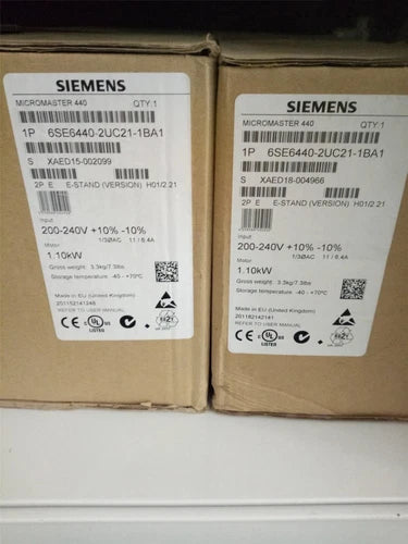 New Siemens 6SE6440-2UC21-1BA1 Inverter 6SE64402UC211BA1