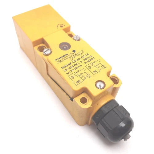 Turck Ni20NF-CP40-BZ3X Inductive Proximity Sensor, 10-20mm, 20-250VAC 5-500mA